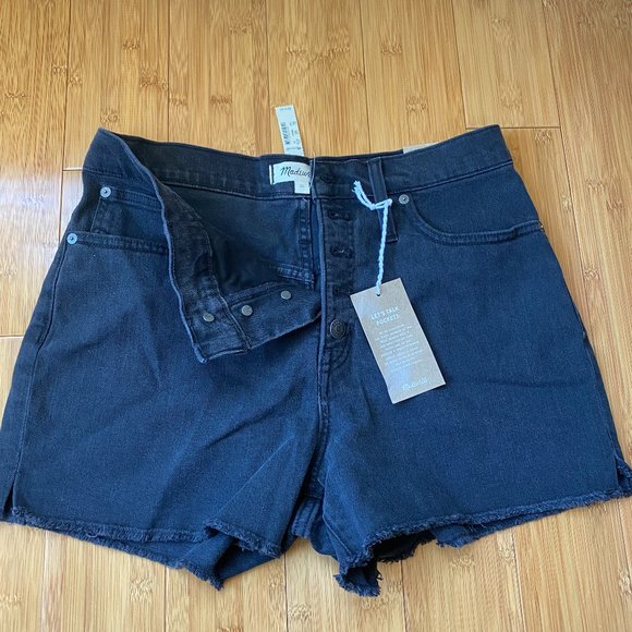 Madewell Black Jean Shorts - Picture 4 of 7